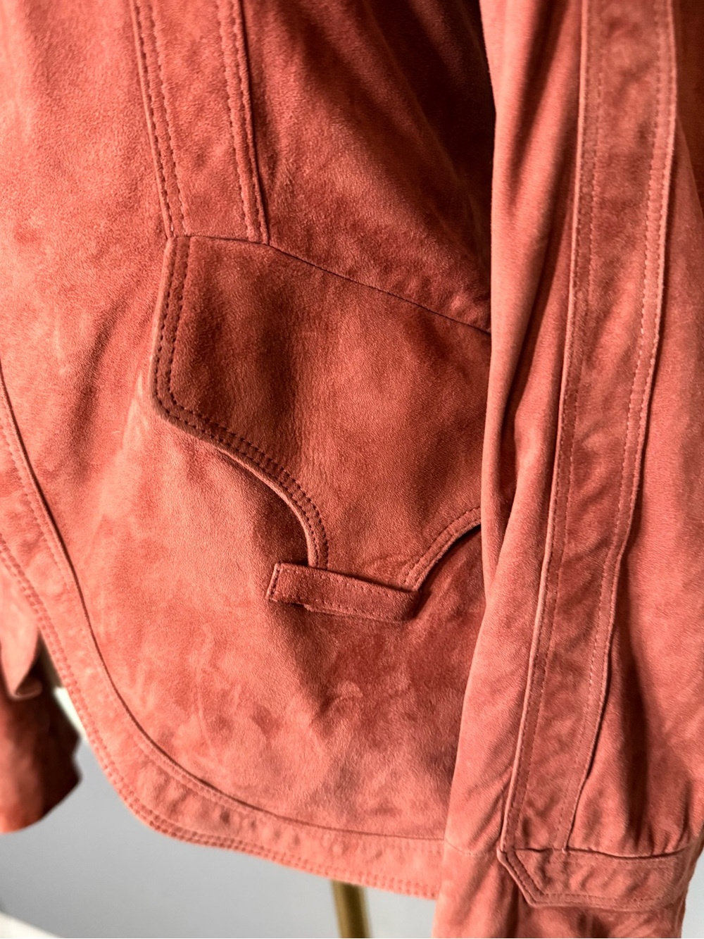 Gucci Leather Ruffle-Front Jacket - Picture 7 of 15